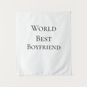 Wereld beste vriend echtgenoot man valentijnsdag m wandkleed