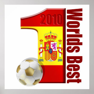 Wereld Beste Wereld Nr. 1 Spaans Wereld Champions Poster