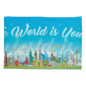 Wereld Bezienswaardigheden: Reis  Set Kussensloop (Achterkant)