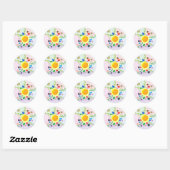 Wereld binnen Pareltjes en parelaars Ronde Sticker (Vel)