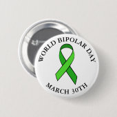 Wereld Bipolaire Dag 30 maart Button (Voorkant /achterkant)