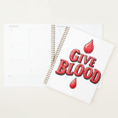Wereld Bloeddonordag - Geef bloedtekst voor bewust Planner (Display)
