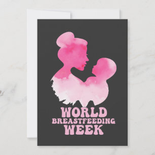 Wereld Borstvoedingsweek Borstvoeding Bewustzijn G Kaart
