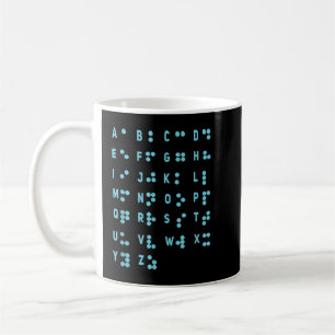 Wereld braille Dag Alphabet Verminderde Stippen Br Koffiemok