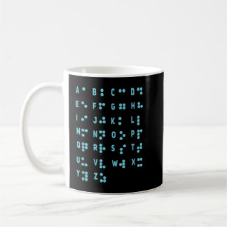 Wereld braille Dag Alphabet Verminderde Stippen Br Koffiemok