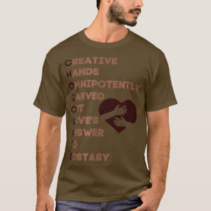 Wereld Chocolade Dag Acrostische Chocolade Liefheb T-shirt