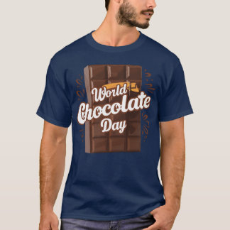 wereld chocolade dag vrienden t-shirt