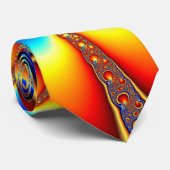 Wereld collide - Fractal Stropdas (Opgerold)