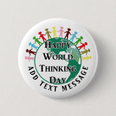 Wereld denking Day Pinback-Button Ronde Button 5,7 Cm (Voorkant)