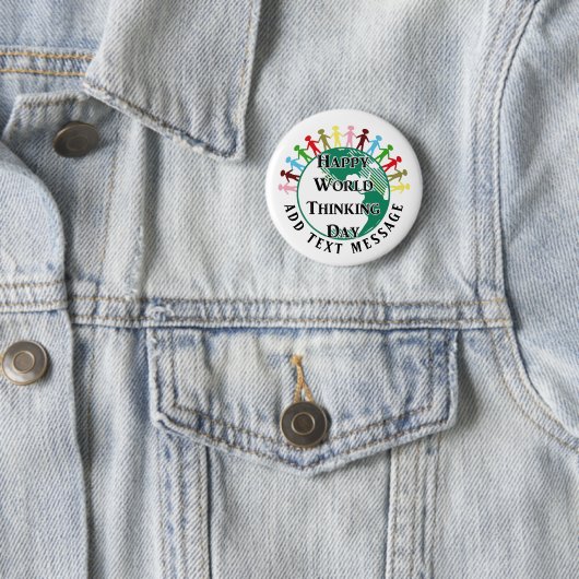 Wereld denking Day Pinback-Button Ronde Button 5,7 Cm (In situ)