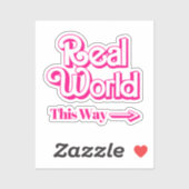 Wereld: Deze kant op Sticker (Vel)