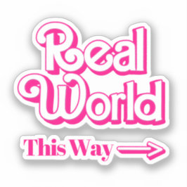 Wereld: Deze kant op Sticker