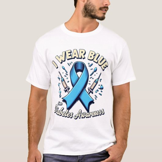 Wereld Diabetes Dag Bewustzijn Shirt (Voorkant)