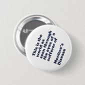 wereld door de ogen van meniere ronde button 5,7 cm (Voorkant /achterkant)