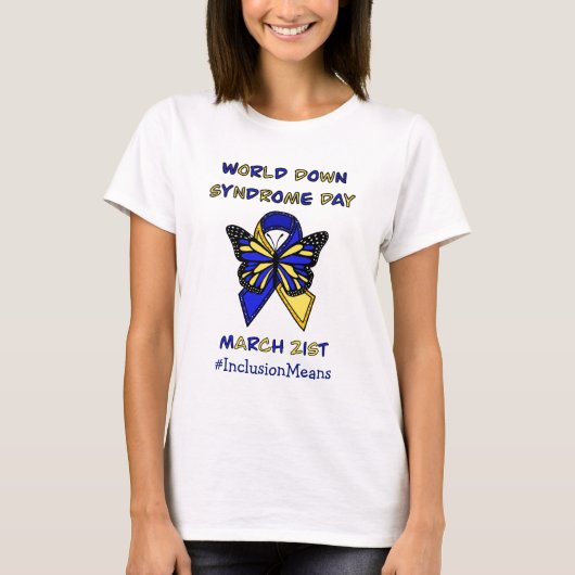 Wereld down Syndrome Dag - 21 maart T-shirt (Voorkant)