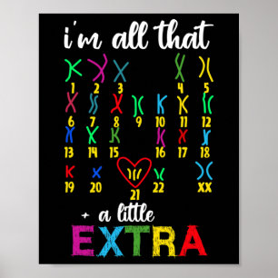Wereld down Syndrome Dag om de ideeën van kanker t Poster