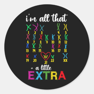 Wereld down Syndrome Dag om de ideeën van kanker t Ronde Sticker