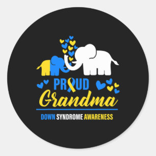 Wereld down Syndrome Dag om de ideeën van kanker t Ronde Sticker