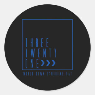 Wereld down Syndrome Dag om de ideeën van kanker t Ronde Sticker