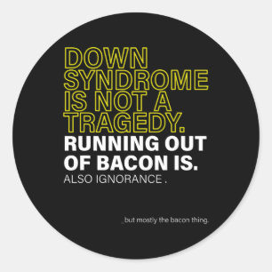 Wereld down Syndrome Dag om de ideeën van kanker t Ronde Sticker