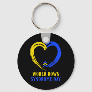 Wereld down Syndrome Dag om de ideeën van kanker t Sleutelhanger