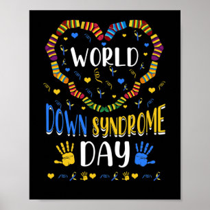 Wereld down Syndrome Day Awareness Sockets Direct Poster