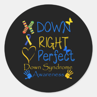 Wereld down Syndrome Day Awareness Sockets Direct Ronde Sticker