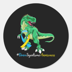 Wereld Down Syndroom Dag Om Kanker Ideeën Te Bestr Ronde Sticker
