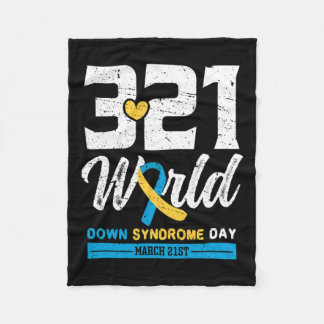 Wereld Downsyndroom Dag 21 maart - Downsyndroom Fleece Deken