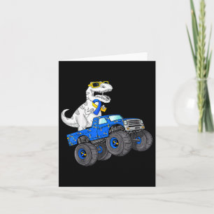 Wereld Downsyndroom Dag Jongens op Truck met Dinos Kaart