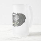 Wereld en draak matglas bierpul (Voorkant rechts)