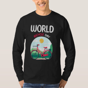 Wereld Fietsdag Verenigde Naties 1 juni T-shirt