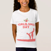 Wereld glimlach dag t shirt ontwerp (Voorkant)