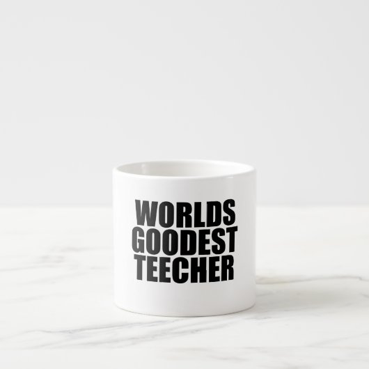 Wereld goedste teecher espresso kop (Voorkant)