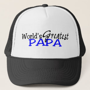 Wereld Groest Papa Blue Black Trucker Pet