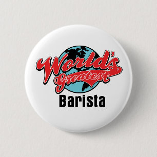 Wereld grootste Barista Ronde Button 5,7 Cm