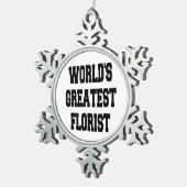 Wereld grootste boor tin sneeuwvlok ornament (Rechts)