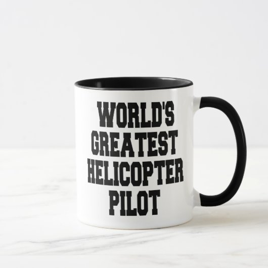 Wereld grootste helikopterpiloot mok (Rechts)
