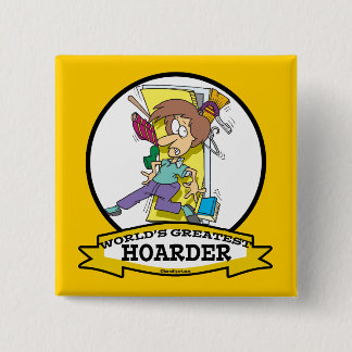 WERELD GROOTSTE HOUDER VROUWEN CARTOON VIERKANTE BUTTON 5,1 CM