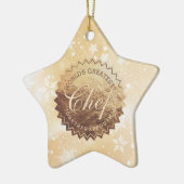 Wereld grootste kerstmis met gouden kerstmis keramisch ornament (Links)