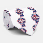 Wereld grootste mam blauw lint stropdas (Opgerold)