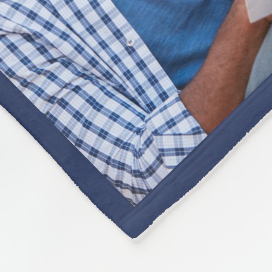 Wereld grootste pap monogram fotoraster collage fleece deken (Hoek)