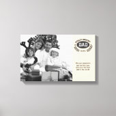 Wereld grootste vader canvas afdruk (Voorkant)