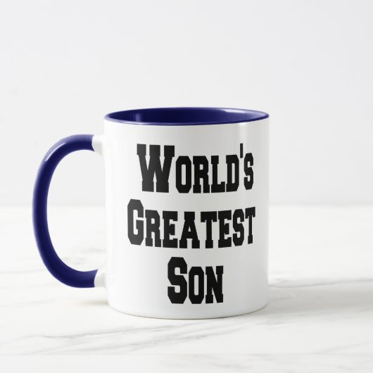 Wereld grootste zoon mok (Links)