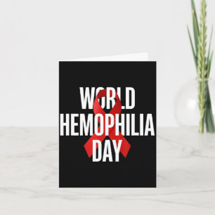 Wereld hemofiliedag 2025 in april draag rood rood kaart
