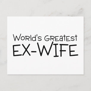 Wereld het grootst Ex Wife Briefkaart