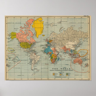 Wereld in 1910 poster