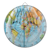 Wereld in handendartboard dartbord (Voorkant)