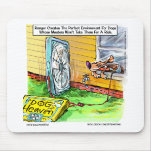 Wereld is het gelukkigst Dog Funny T - shirts Mokk Muismat