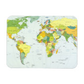 wereld+kaart+globe+land+atlas magneet (Horizontaal)